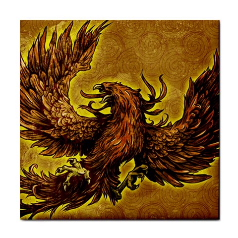 Phoenix Rising Tile Coaster from ArtsNow.com Front