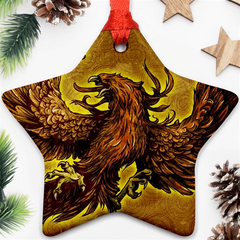 Phoenix Rising Ornament (Star) from ArtsNow.com Front