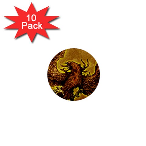 Phoenix Rising 1  Mini Button (10 pack)  from ArtsNow.com Front