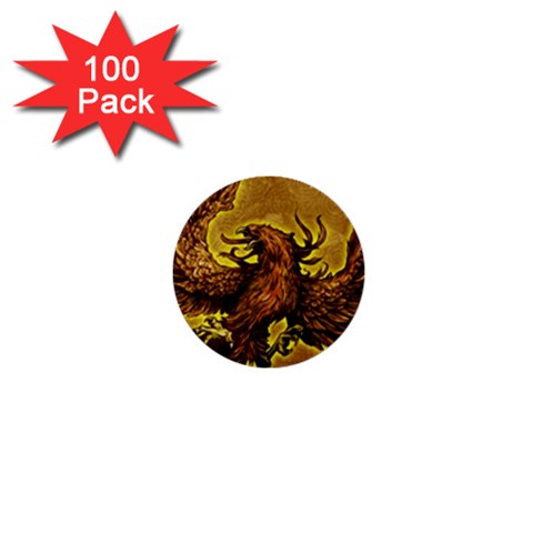 Phoenix Rising 1  Mini Button (100 pack)  from ArtsNow.com Front