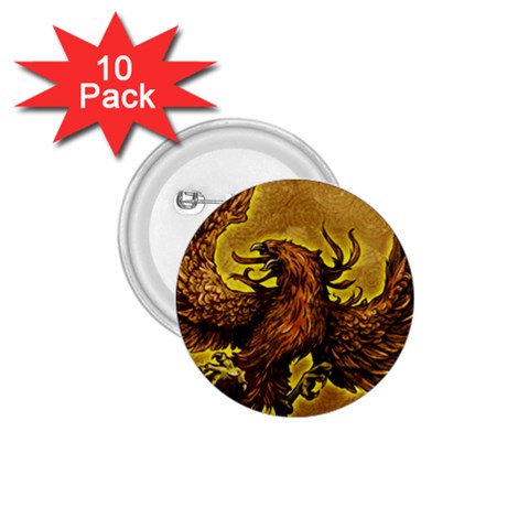 Phoenix Rising 1.75  Button (10 pack)  from ArtsNow.com Front