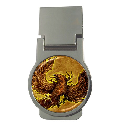 Phoenix Rising Money Clip (Round) from ArtsNow.com Front