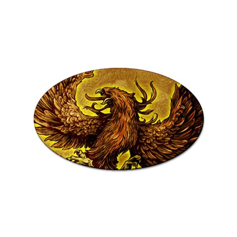 Phoenix Rising Sticker Oval (100 pack) from ArtsNow.com Front