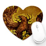 Phoenix Rising Heart Mousepad