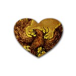 Phoenix Rising Rubber Coaster (Heart)