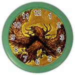 Phoenix Rising Color Wall Clock