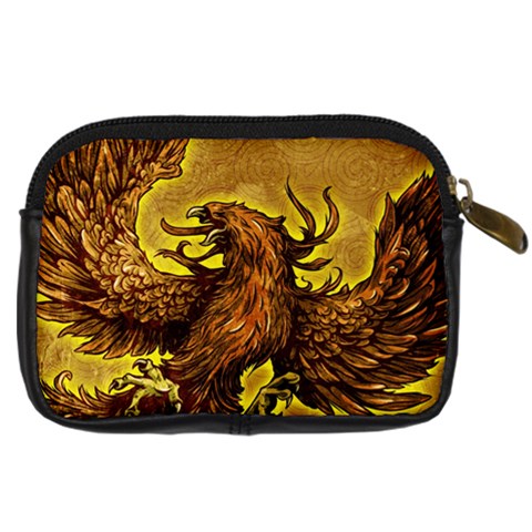 Phoenix Rising Digital Camera Leather Case from ArtsNow.com Back