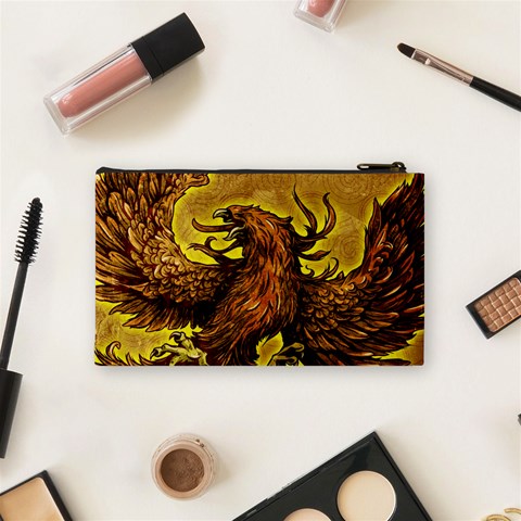 Phoenix Rising Cosmetic Bag (Small) from ArtsNow.com Back