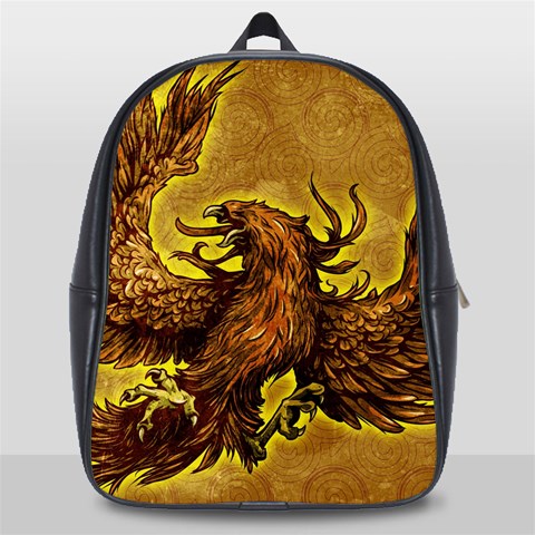 Phoenix Rising School Bag (Large) from ArtsNow.com Front