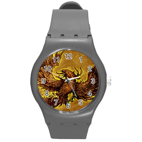 Phoenix Rising Round Plastic Sport Watch Medium from ArtsNow.com Front