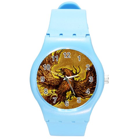 Phoenix Rising Round Plastic Sport Watch Medium from ArtsNow.com Front