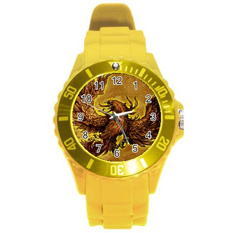 Phoenix Rising Round Plastic Sport Watch Large from ArtsNow.com Front