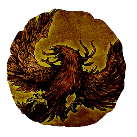 Phoenix Rising 18  Premium Round Cushion  from ArtsNow.com Front