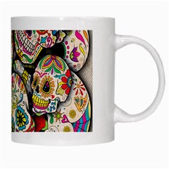 Sugar Skull Collage White Mug from ArtsNow.com Right