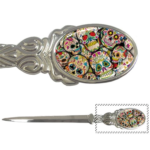 Sugar Skull Collage Letter Opener from ArtsNow.com Front