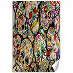 Sugar Skull Collage Canvas 20  x 30 