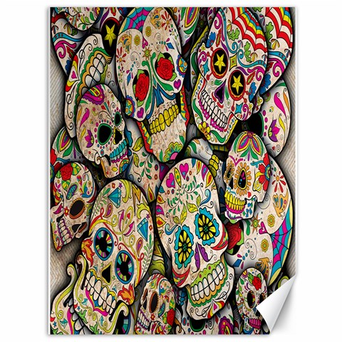 Sugar Skull Collage Canvas 36  x 48  from ArtsNow.com 35.26 x46.15  Canvas - 1