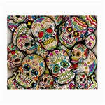 Sugar Skull Collage Glasses Cloth (Small, Two Sides)