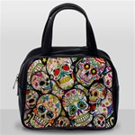 Sugar Skull Collage Classic Handbag (One Side)