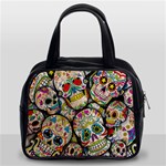 Sugar Skull Collage Classic Handbag (Two Sides)