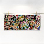 Sugar Skull Collage Hand Towel