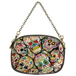 Sugar Skull Collage Chain Purse (One Side)