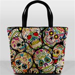 Sugar Skull Collage Bucket Bag