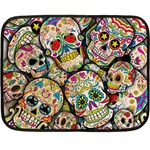 Sugar Skull Collage Double Sided Fleece Blanket (Mini)