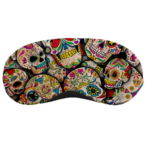 Sugar Skull Collage Sleeping Mask from ArtsNow.com Front