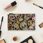 Sugar Skull Collage Cosmetic Bag (Small)