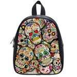 Sugar Skull Collage School Bag (Small)