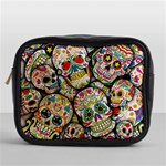 Sugar Skull Collage Mini Toiletries Bag (One Side)