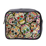 Sugar Skull Collage Mini Toiletries Bag (Two Sides)