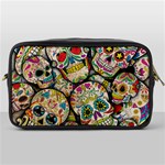 Sugar Skull Collage Toiletries Bag (One Side)