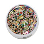 Sugar Skull Collage 4-Port USB Hub (One Side)