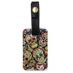 Sugar Skull Collage Luggage Tag (one side)