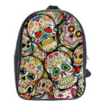 Sugar Skull Collage School Bag (XL)