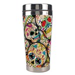 Sugar Skull Collage Stainless Steel Travel Tumbler