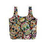 Sugar Skull Collage Full Print Recycle Bag (S)