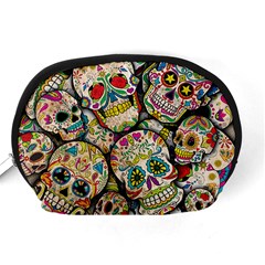 Sugar Skull Collage Accessory Pouch (Medium) from ArtsNow.com Back