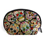 Sugar Skull Collage Accessory Pouch (Large)