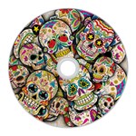 Sugar Skull Collage CD Wall Clock