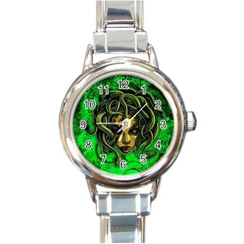 Medusa Round Italian Charm Watch from ArtsNow.com Front