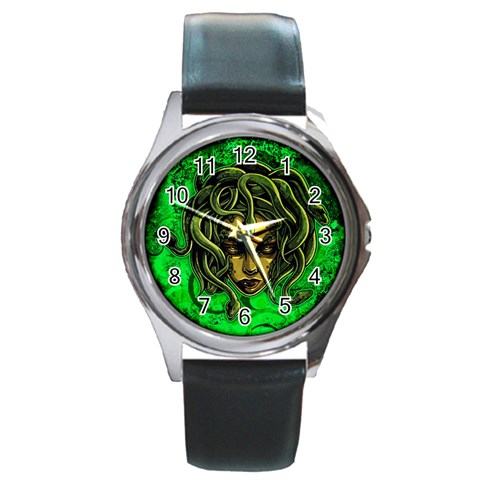 Medusa Round Metal Watch from ArtsNow.com Front