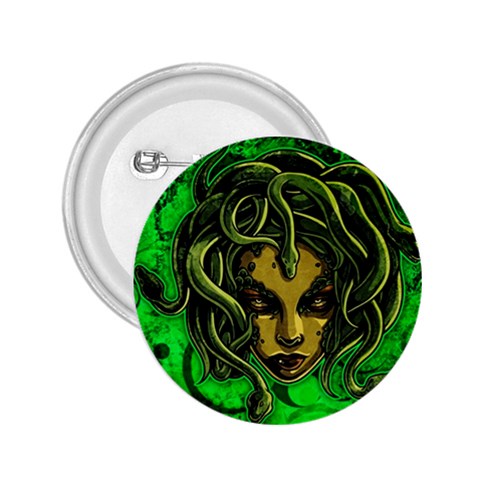 Medusa 2.25  Button from ArtsNow.com Front