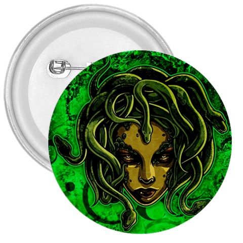 Medusa 3  Button from ArtsNow.com Front