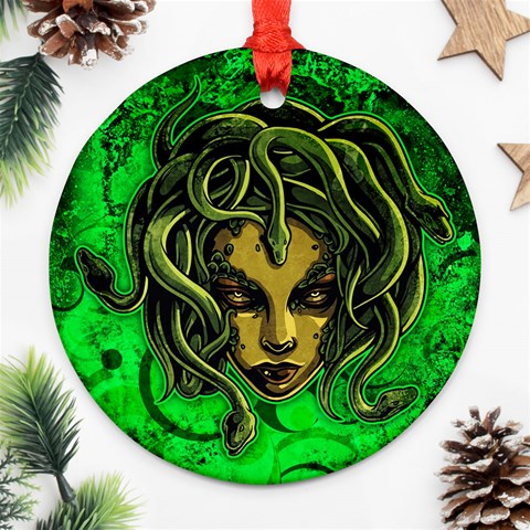 Medusa Ornament (Round) from ArtsNow.com Front