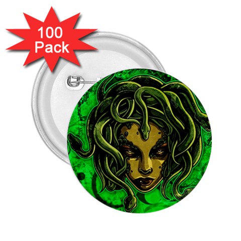 Medusa 2.25  Button (100 pack) from ArtsNow.com Front