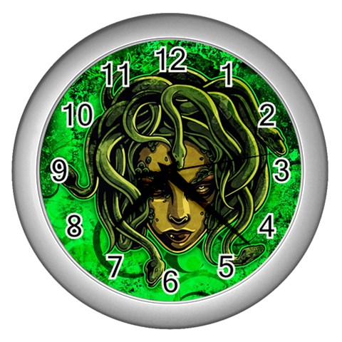 Medusa Wall Clock (Silver) from ArtsNow.com Front