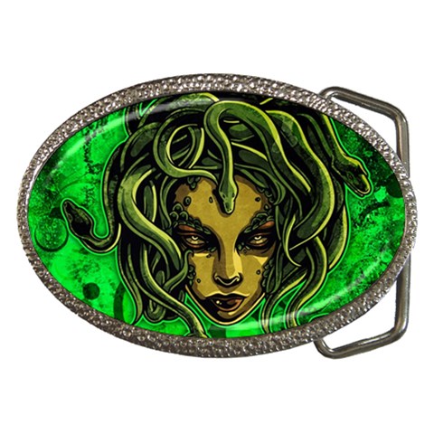 Medusa Belt Buckle from ArtsNow.com Front